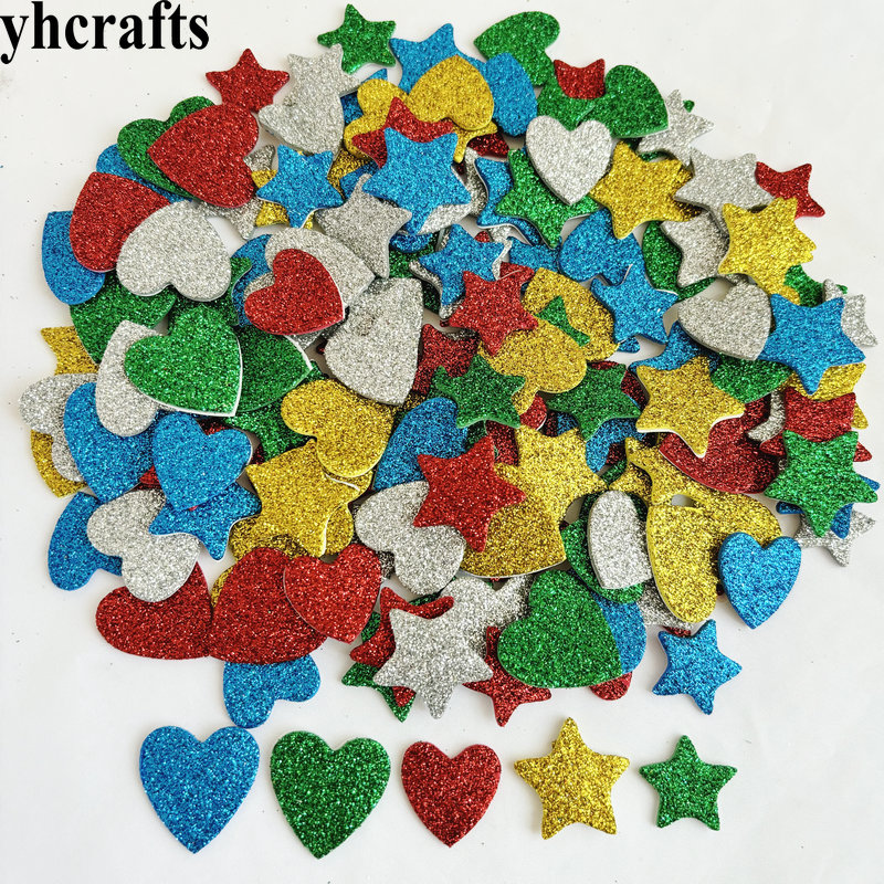 Art And Craft For Xmas - ملصقات رغوية لامعة على شكل نجمة