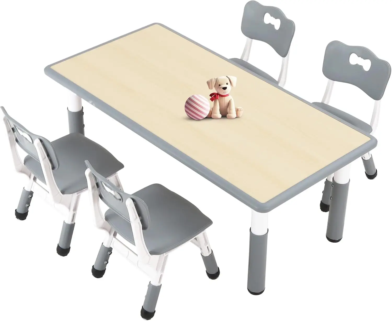 Art Craft Toddlers - طاولة أطفال مع 4 كراسي للأعمار
