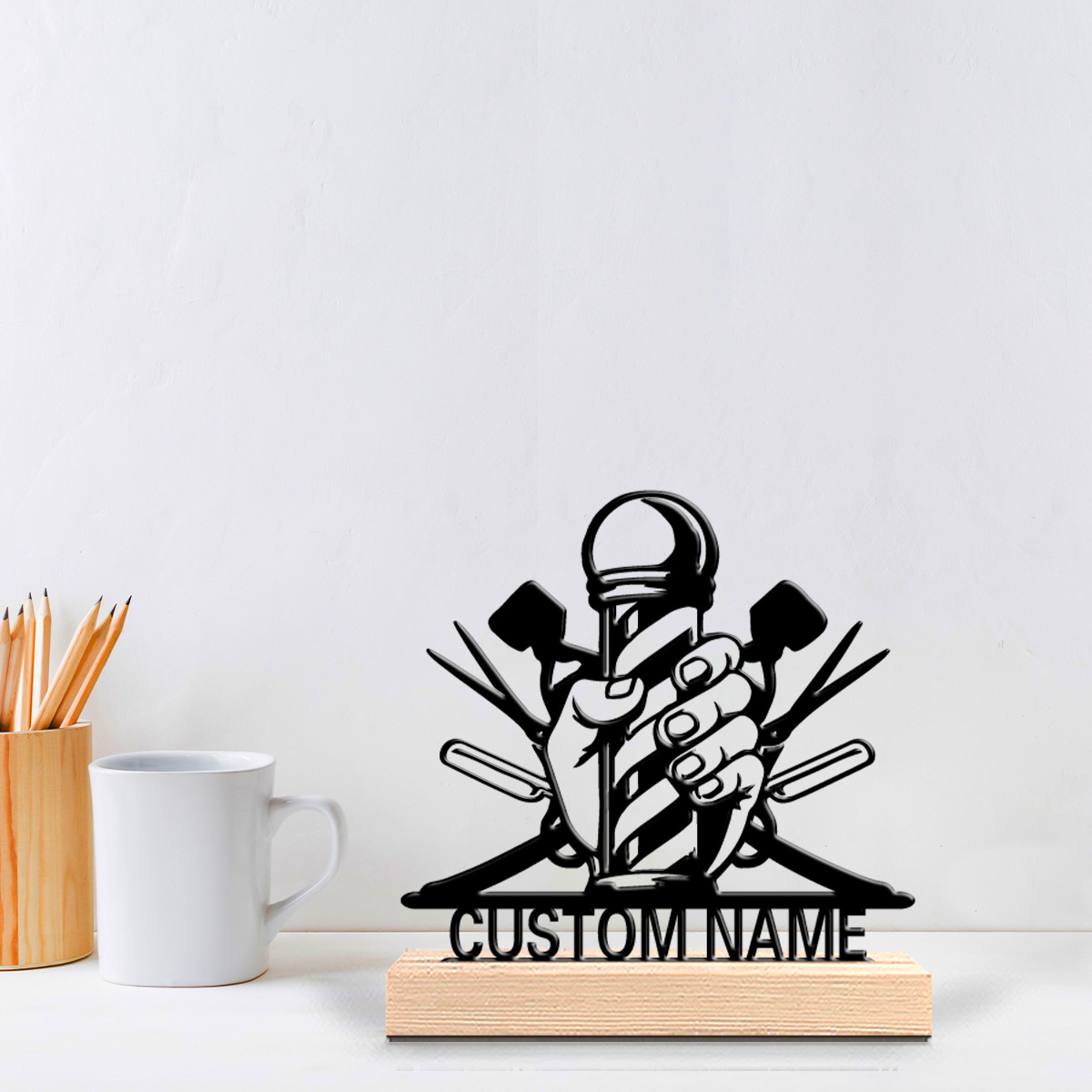 تمثال حلاق معدني بسيط مع قاعدة - مراجعة Art Craft Simple وسعره