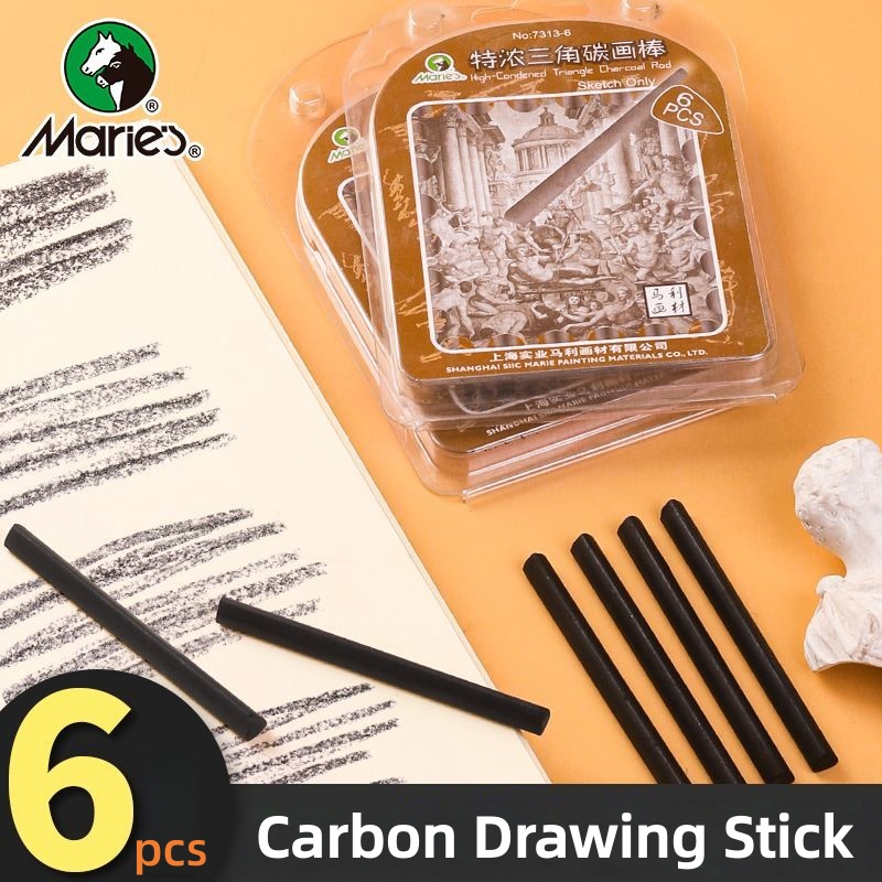 قلم رسم بالفحم على شكل مثلث، ق - مراجعة Sketching Charcoal Set وسعره