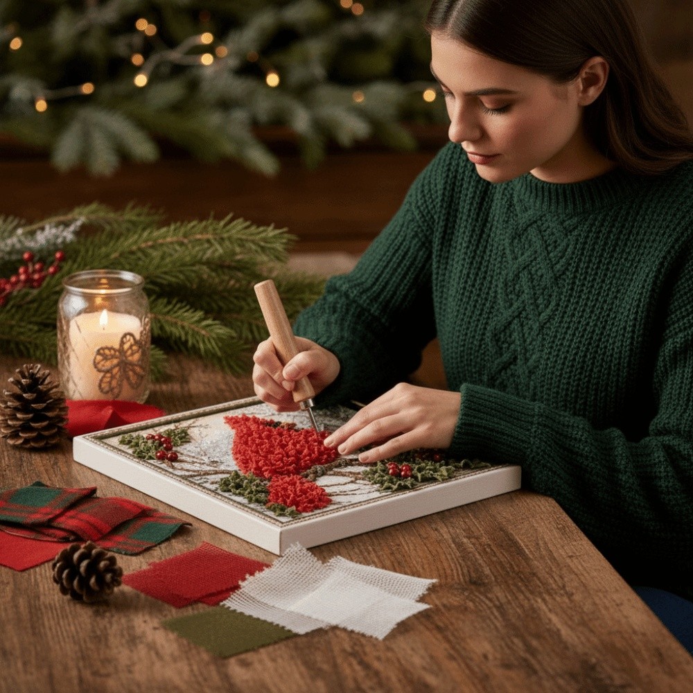 فن الرسم بالوخز لعيد الميلاد ب - مراجعة Art And Craft For Xmas وسعره