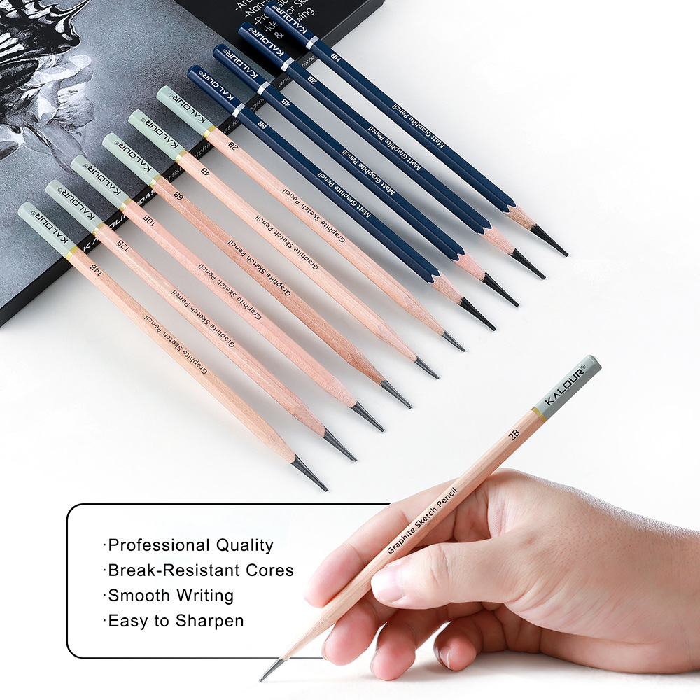 مجموعة أدوات رسم كالور 25/22 ق - مراجعة Sketching Charcoal Set وسعره
