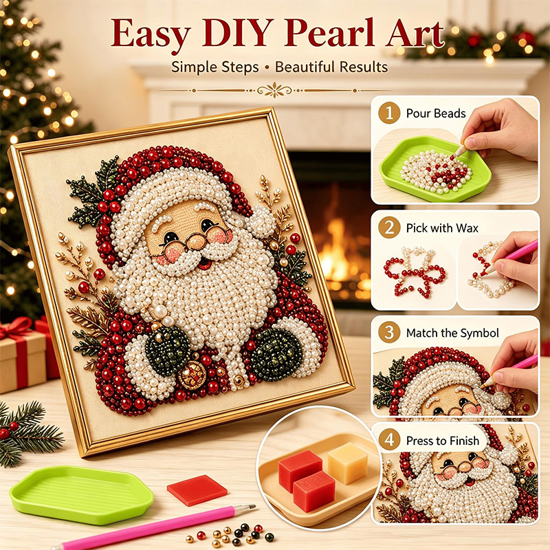 مجموعة فنون اللؤلؤ ثلاثية الأب - مراجعة Art And Craft For Xmas وسعره