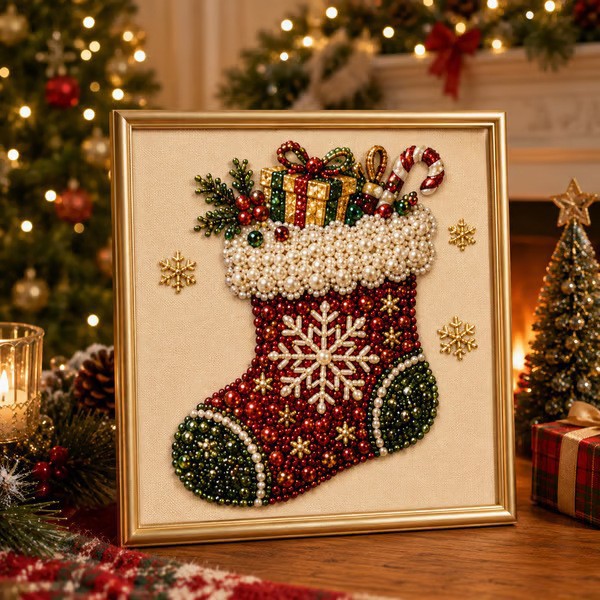 مجموعة فنون اللؤلؤ ثلاثية الأب - مراجعة Art And Craft For Xmas وسعره