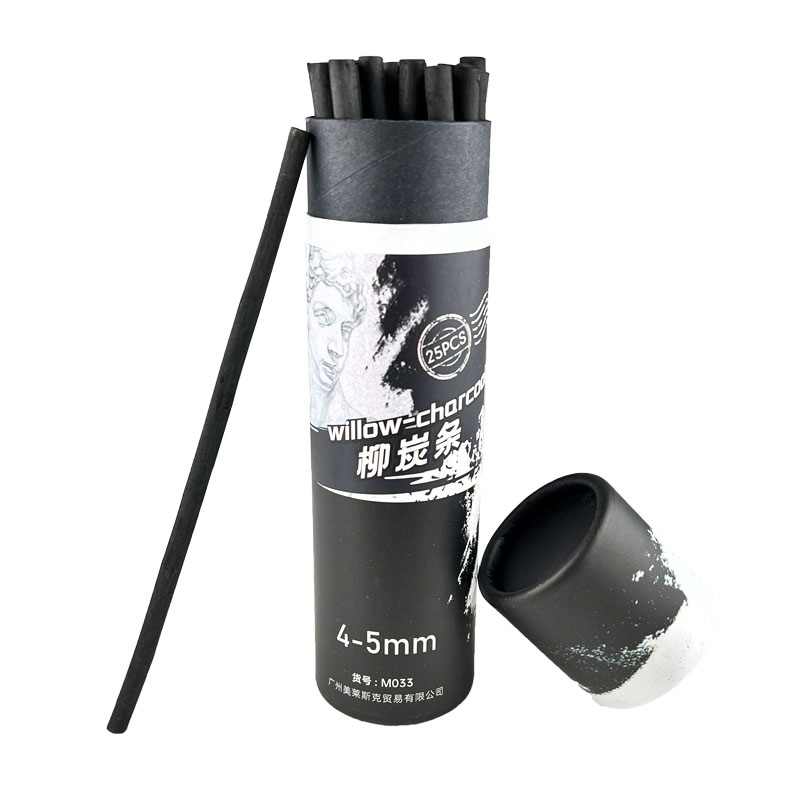 25 قطعة من أعواد فحم الكرمة، م - مراجعة Sketching Charcoal Set وسعره