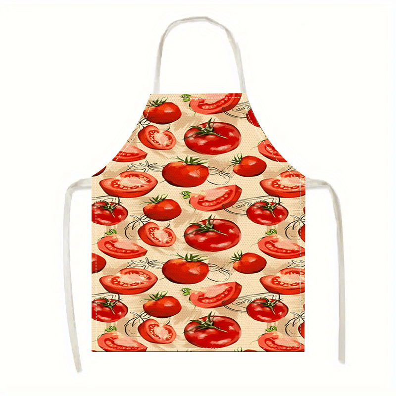مريلة طهي حمراء بتصميم طماطم،  - مراجعة Art Craft Vegetables وسعره