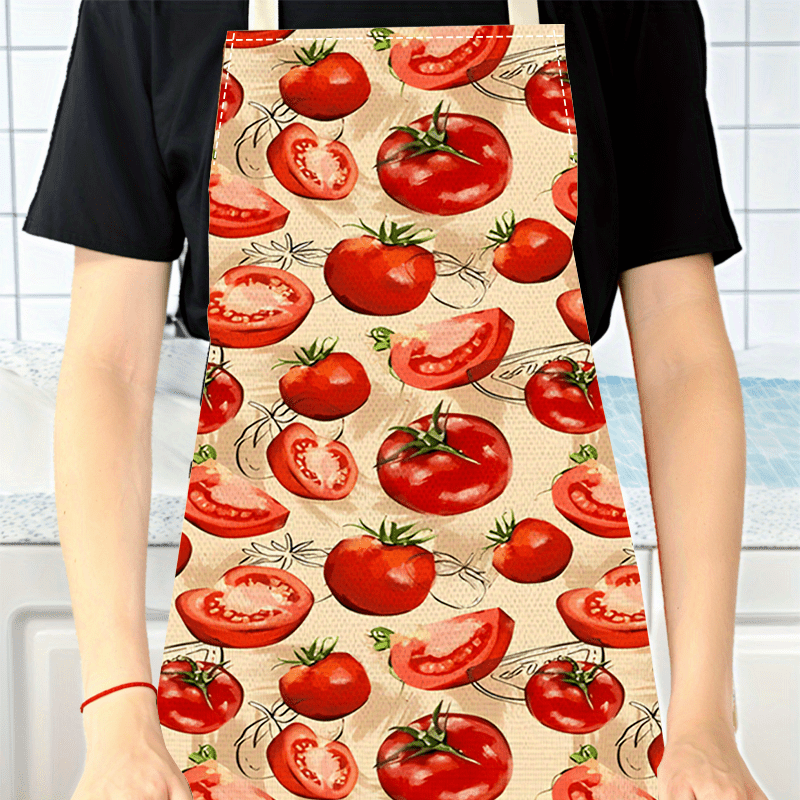مريلة طهي حمراء بتصميم طماطم،  - مراجعة Art Craft Vegetables وسعره