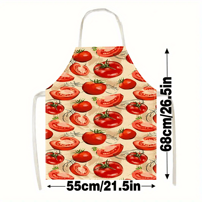 مريلة طهي حمراء بتصميم طماطم،  - مراجعة Art Craft Vegetables وسعره