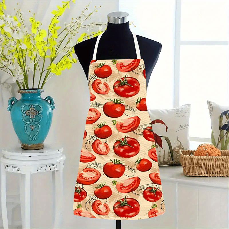 مريلة طهي حمراء بتصميم طماطم،  - مراجعة Art Craft Vegetables وسعره