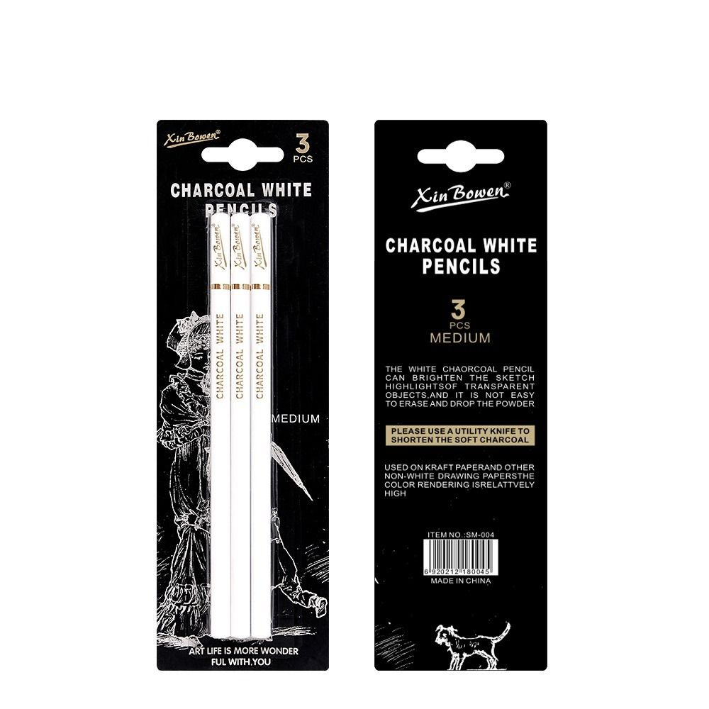 مجموعة من 3 أقلام فحم ناعمة/مت - مراجعة Sketching Charcoal Set وسعره