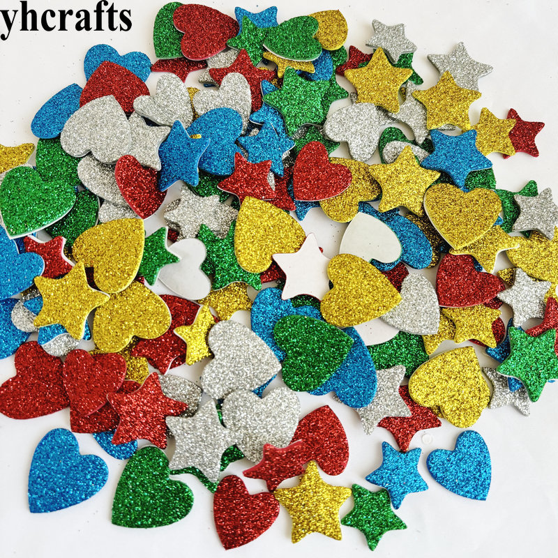 ملصقات رغوية لامعة على شكل نجم - مراجعة Art And Craft For Xmas وسعره